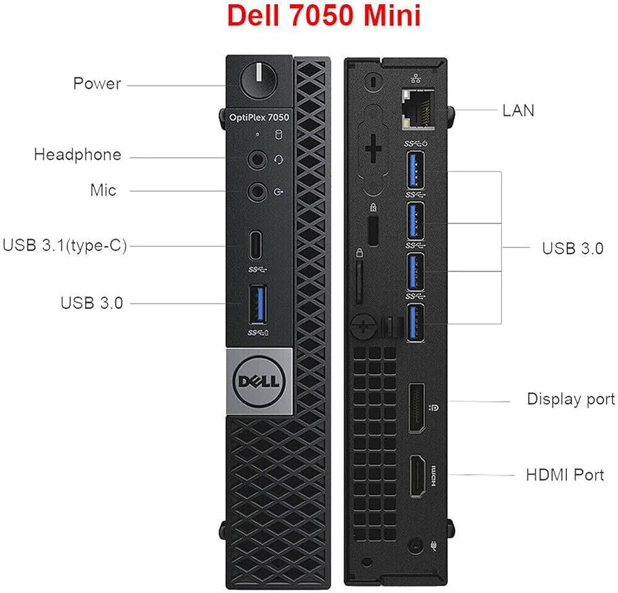Dell OptiPlex 7050 Micro Form Factor Desktop Computer