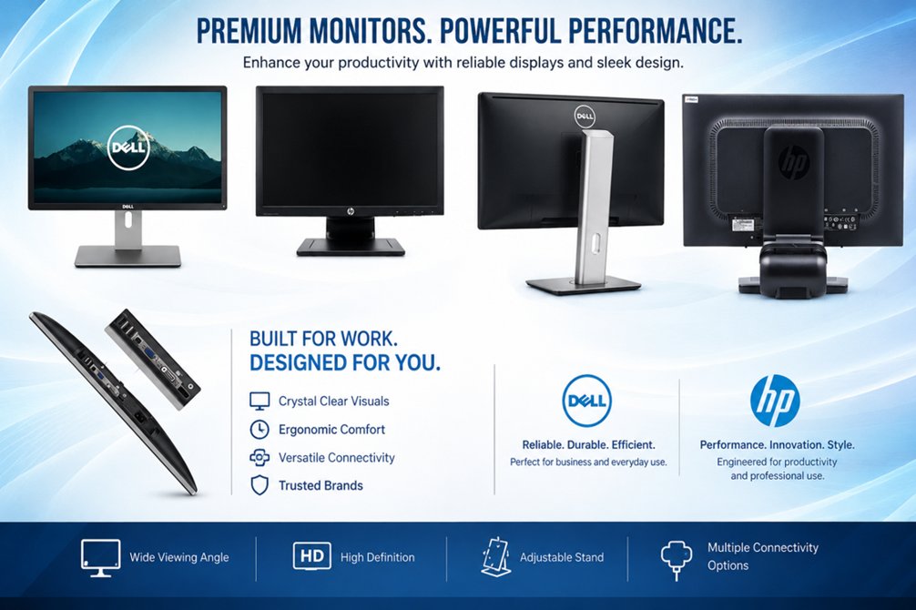Refurbished 22,23,24 Inch Dell- HP 