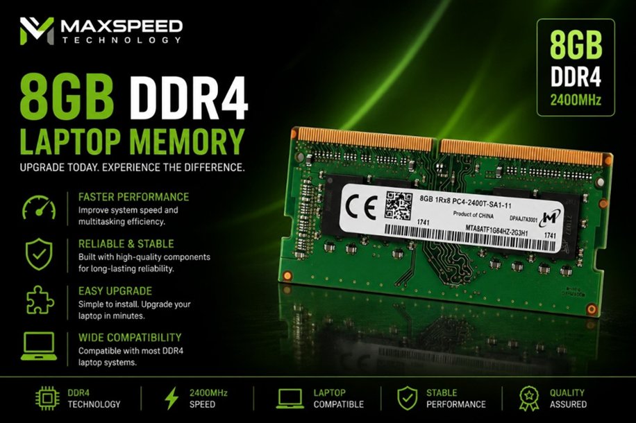 Refurbished 8GB DDR4 2400MHz Laptop Memory 