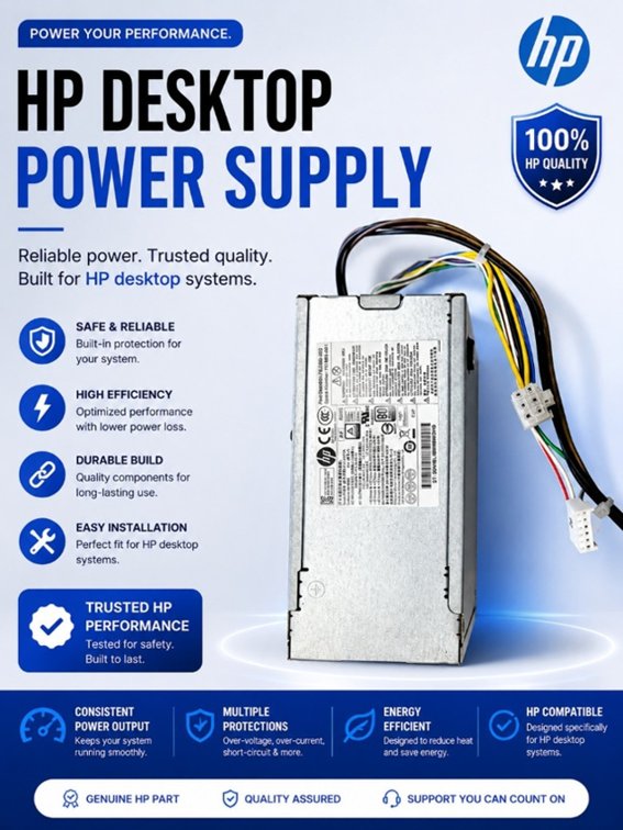 Refurbished HP 80 Plus Platinum Power Supply Unit 